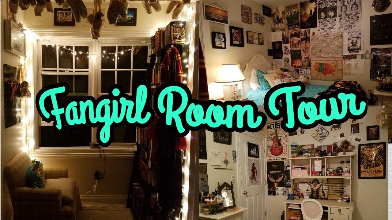 Cozy, Nerdy, Fangirl Room Tour - YouTube