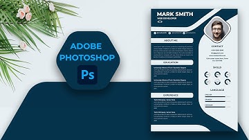 How to Create a CV/RESUME template in Photoshop : ✪ Photoshop Tutorial ✪