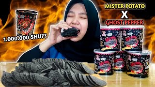 Mukbang + Challenge Mister Potato X Ghost Pepper Sepedas Paqui?