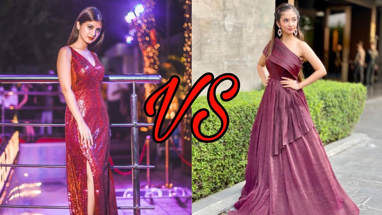 Arishfa Khan Vs Anushka sen in different clothes. Who is more beautiful😍✨❤