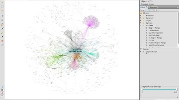 Filtering by Degree in Gephi