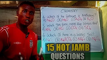 Acids, Bases and Salts: 15 Likely JAMB Questions 2026 (Fully Solved)