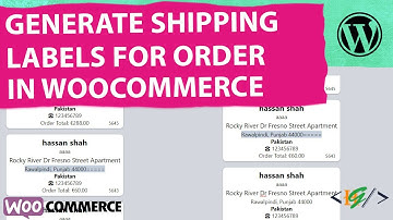 How to Generate Shipping Labels for WooCommerce Orders | Create Shipping Label for Order