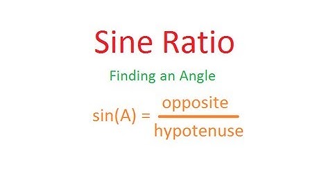 Unit 4 (Core Skill) - Sine Ratio (Finding Angle)