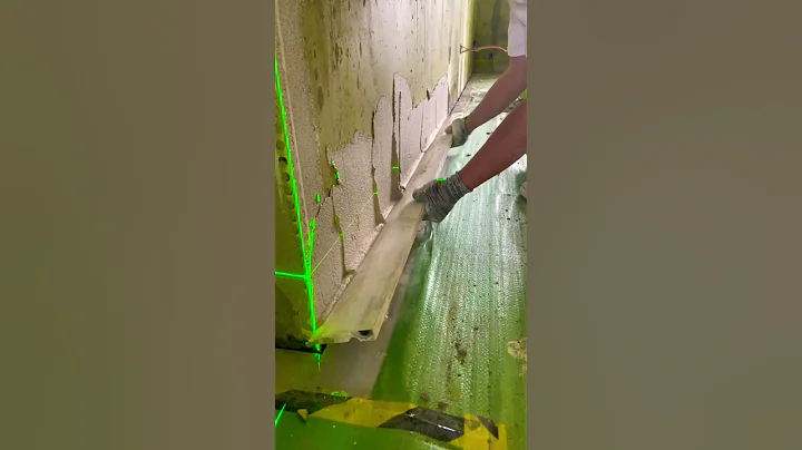 Precise Wall Plastering Using Laser Level Guide #shorts #plaster