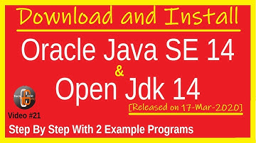 Download and Install Oracle Java SE 14 and Open Jdk 14 Step By Step With 2 Example Programs