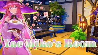 Genshin impact | room for fox yae miko in teapot