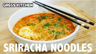 SRIRACHA SPICY RAMEN NOODLE EGG SOUP  Greg's Kitchen