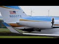 Encore: Two flags Gulfstream Aerospace GVII-G600 N600TX close-up