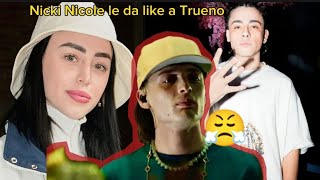 Nicki Nicole Le da Like a foto de Trueno y Así Reacciona Peso Pluma