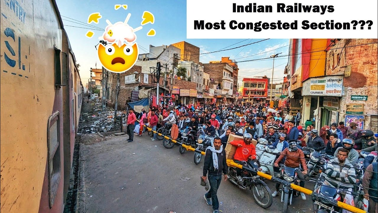 Bikaner to Lalgarh | Is this the most congested rail route of Indian Railways ???