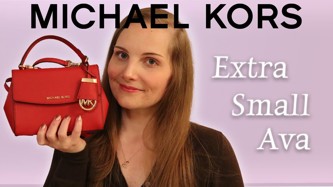 Michael Kors Ava Extra-small Saffiano Leather Crossbody Bag- Crimson