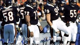 Bear Down Chicago Bears with lyrics