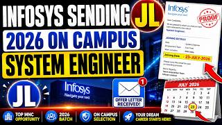 Infosys Sending JL 2026 Batch On Campus | System Engineer Joining Date Out | Offer Letter Proof