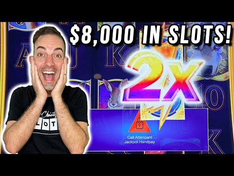 $8,000 in Slots, MAX BET for BONUSES! 🐺 I Couldn't Stop...