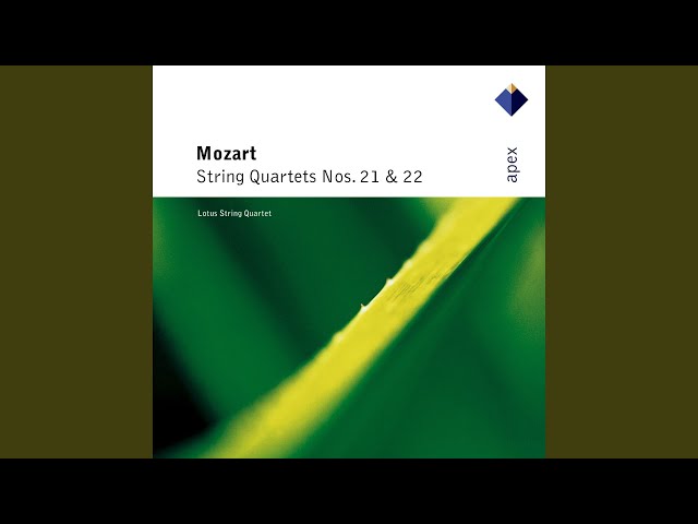 Mozart - Quatuor à cordes n°21 "Prussien":1er mvt : Quatuor Emerson