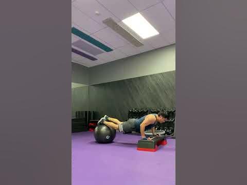 Swiss ball push ups in A proprioceptively enriched environment - YouTube