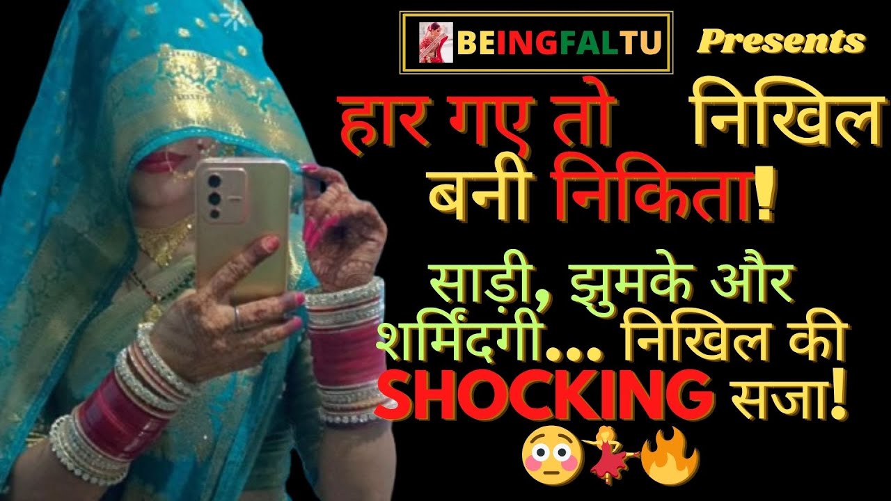 Hindi Crossdressing story Lost bet  Crossdressing in saree