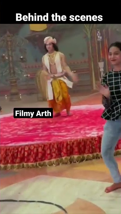 Radha Krishna behind the scenes #shorts #youtubeshorts