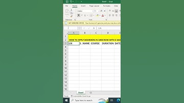 Apply border in 5000 row in 5 second #shorts #excel #msexcel #exceltips #exceltutorial #viralshorts