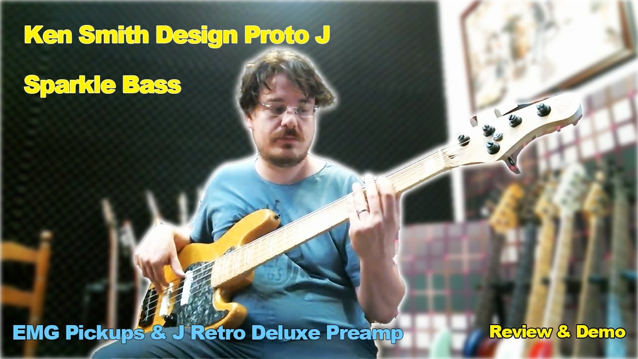 ✨ Ken Smith Design Proto J Sparkle Bass Demo | EMG Pickups & J