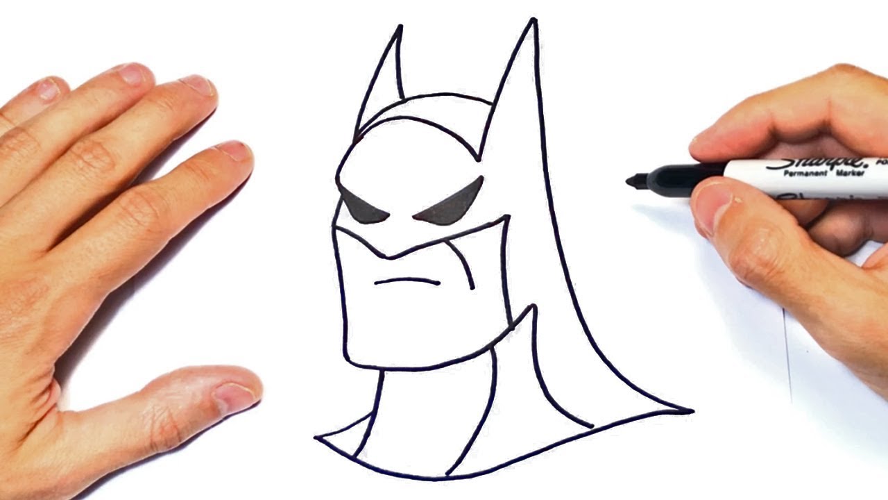 Cómo dibujar a Batman Paso a Paso | Dibujo de Batman - YouTube