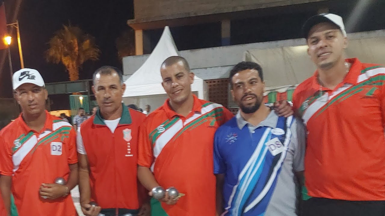 مبارة المنتخب المغربي للكرة الحديدية كأس الحسن الثاني