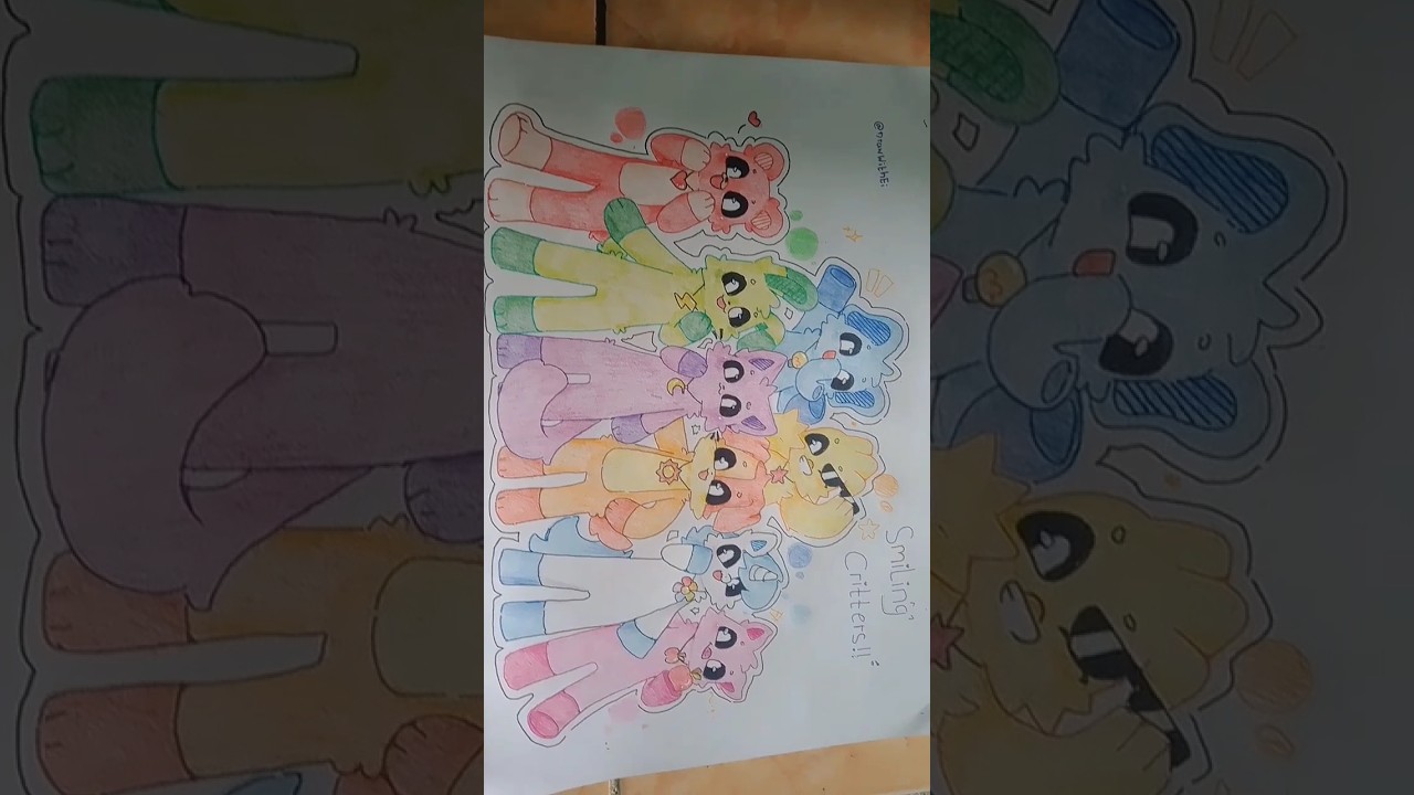 Gambar karakter Smiling Critters dari Poppy Playtime☀️ 