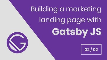 GatsbyJS Landing page build | 02/03