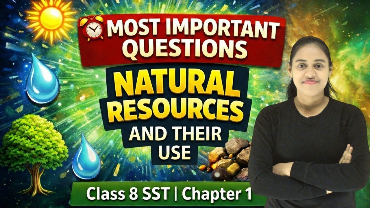 Natural Resources and Their Use | Class 8 Social Science Chapter 1 | Most Important Questions | CBSE