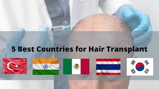 Top 5 Countries for Hair Transplant | Hair Transplant in Turkey India Mexico Thailand South Korea