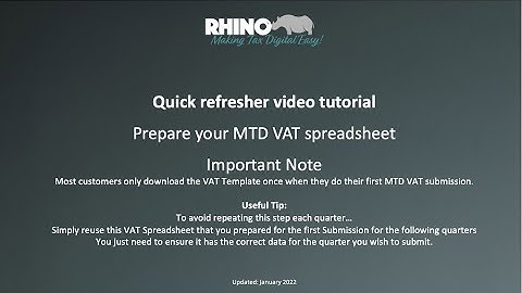 FSB Making Tax Digital - Preparing your MTD VAT Spreadsheet
