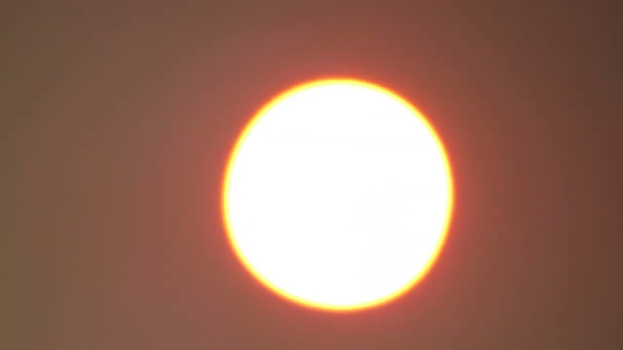 Smokey Sun Close Up Over NY (extended)