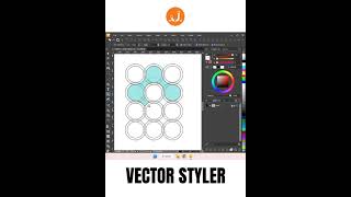 CREATE LOGO USING VECTOR STYLER