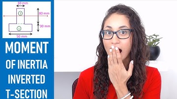 FE Exam Statics - Moment Of Inertia Of Inverted T-Section