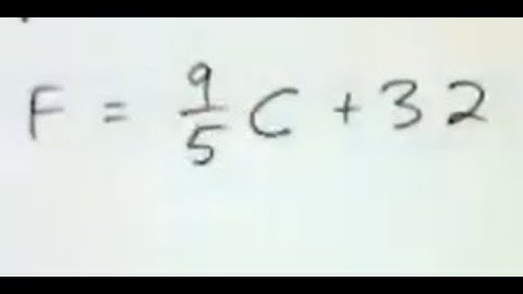 Let C = 37 and Solve for F: F = (9/5)C + 32