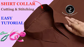 Shirt collar | Collar neck cutting and stitching