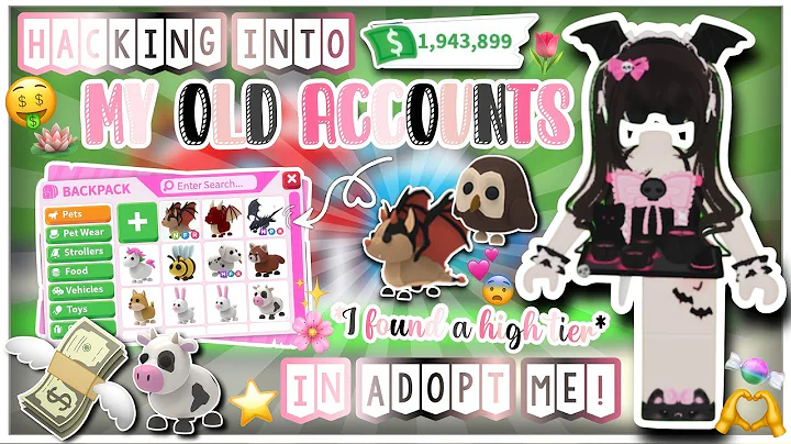 Hacking into my OLD ADOPT ME ACCOUNTS 🤑💓 // PixiePatch ROBLOX 🧚😨