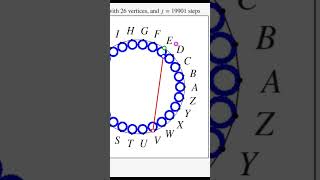 Chaos Game with 26 Vertices #mathematics