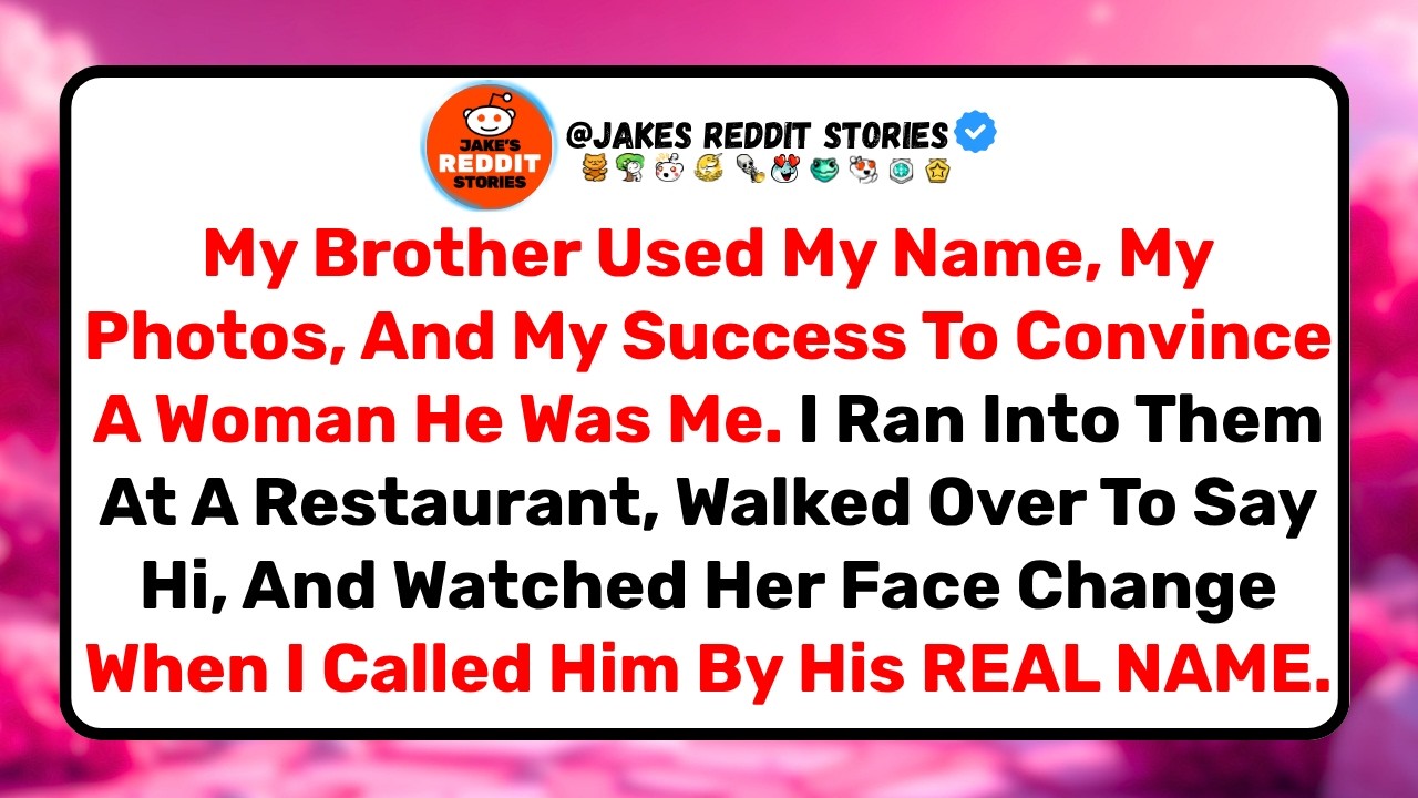 I was having a normal dinner with my business partner when I spotted my brother on a date. I walked over to say hi, called him by his name, and watched his girlfriend’s face change in a way I’ll...