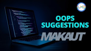Object Oriented Programming Suggestions #suggestion #makaut