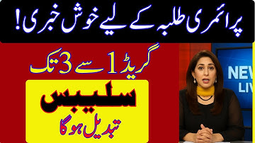 🔥 Big News for Grade 1 to 3 Students | Education Department Announces Syllabus Change | Don’t Miss!