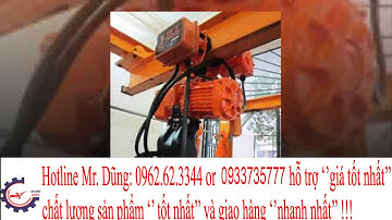 Palăng cầu trục dầm đơn 2 tấn - 6m,Pa lăng cáp điện 2 tấn, 3 tấn 5 tấn, 1 tấn
