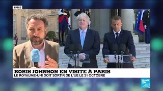 Johnson reçu par Macron : La question du backstop au cœur de l'impasse sur le Brexit