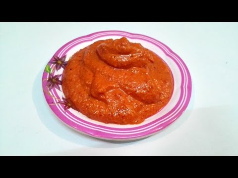 Kaaram Chutney For Dosa, Idli & Masala Dosa Etc    కారం చట్నీ -  Erra Kaaram