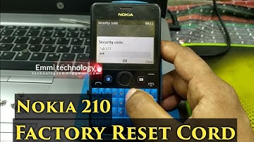 Nokia Asha 210 factory reset/Rm-924 Reset cord Nokia asha 210 Reset cord