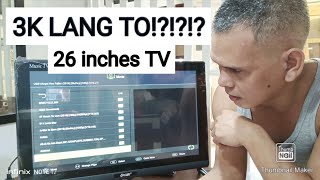 Unboxing | 26 inches TV | 3k lang to | TV Monitor | Cheap and Affordable TV
