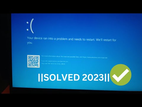 Your device ran into a problem and needs to restart - Windows 10/11/8 | Blue Screen Error- ✅100 Fix
