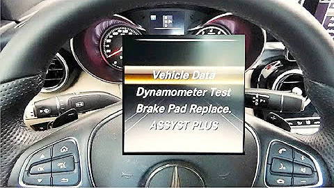 How to Get to Vehicle Data and Brake Pad service in Mercedes Benz C300 W205 W206 W213