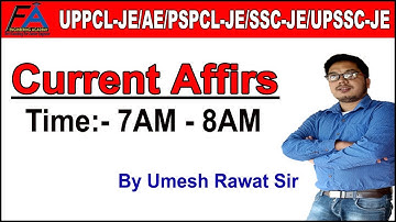 General Studies 7th Oct 2019 UPPCL JE/AE/PSPCL JE/UPSSSC JE/SSC HE